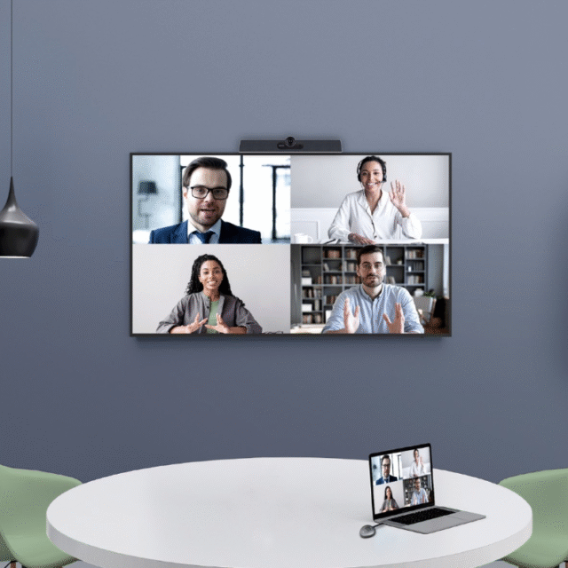 Videokonferensbar Maxhub för mindre och mellanstora mötesrum.