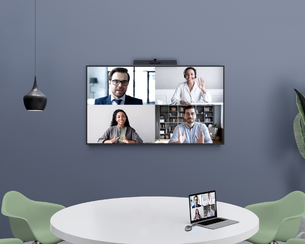 Videokonferensbar Maxhub för mindre och mellanstora mötesrum.