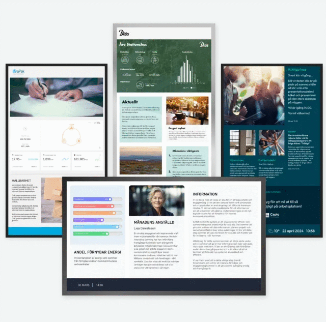 Playipp mjukvara för digitalsignage, pris från ca 275kr per månad.