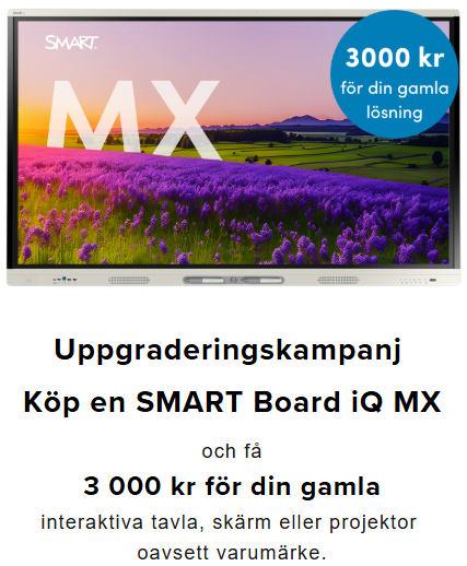 SMART Board iQ MX Plus 65" Kampanjerbjudande