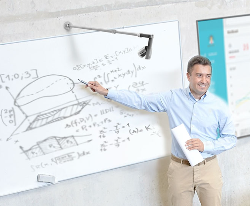 Whiteboard-kamera som passar till videokonferensmöten.