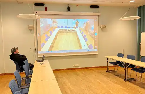 Hybridlösning för hörsal och aula