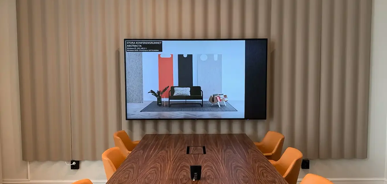 Skärmar för konferensrum