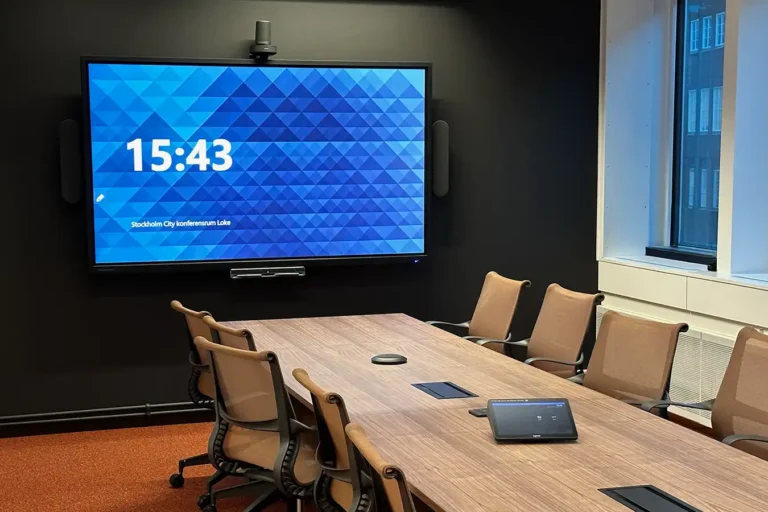 Skärmar och konferensrum Referens